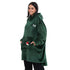 Snuggs Blanket Hoodie Dark Green Christmas Ho Ho Ho Pocket